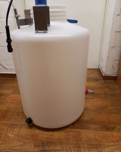 Mixing tank 60L with agitator with float valve
